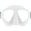 Cressi dal 1946 - Force Mask - Maschera Lenti in Policarbonato e Facciale Morbido TPR per Snorkeling, Nuoto in Superficie Vacanze al Mare - Bianco_Cinghiolo Elastico Nero - Taglia Unica
