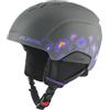 Alpina PIZI - Casco da sci sicuro, infrangibile e personalizzabile, con cuscinetti auricolari rimovibili, per bambini, grigio medio, opaco, 46-51 cm
