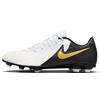 Nike FD6723-100 Phantom GX II Academy FG/MG Uomo, White/Black-Mtlc Gold Coin EU 44