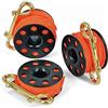 Best Divers ML0060OR, Mulinello Subacqueo, Nero/Arancione, 15 metri