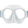Cressi dal 1946 - Breezy Mask - Maschera Lenti in Policarbonato e Facciale Morbido TPR per Snorkeling, Nuoto in Superficie Vacanze al Mare - Bianco_Cinghiolo Elastico Nero - Taglia Unica