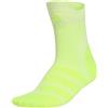adidas Unisex - Adulto RUNxADIZERO Sock 1PP, white/solar yellow/solar yellow, 34-36