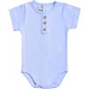 BABIDU Body da bambino a maniche corte con abbottonatura in 100% cotone, morbido e traspirante, ideale per neonati, primo utilizzo, comodo abbigliamento unisex per ragazzi e ragazze