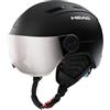 HEAD Boys Mojo Visor - Casco da Sci e Snowboard, Colore Nero, XS/S