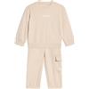 adidas Mixte bébé ESSENTIALS LINEAR LOGO JOGGER, Crystal Linen/white, 3-6 Months