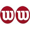 Wilson Pennarello Logo, Stencil W, Per racchette da tennis, Rosso, X0015 MP