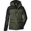 killtec Ragazzi Giacca trapuntata con cappuccio/giacca invernale idrorepellente KOW 156 BYS QLTD JCKT, dark olive, 152, 40912-000