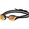 ARENA Cobra Core Swipe Mirror Occhialini Nuoto da Gara Unisex Adulto, Occhialini Piscina con Lenti a Specchio Curve, Anti-Appannamento, Protezione UV, 5 Ponti Nasali Intercambiabili