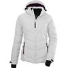 Killtec Women's Giacca trapuntata/giacca da sci con cappuccio staccabile con zip e paraneve KSW 289 WMN SKI JCKT, light grey, 38, 37956-000