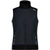 CMP - Gilet da donna con cappuccio fisso in softshell accoppiato, Antracite, 44