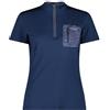 CMP - T-Shirt Elasticizzata da Bici da Donna, Blue-Fuxia, 42