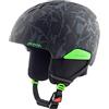 ALPINA PIZI, Casco da Sci Unisex Bambino, Black-Green Camo Matt, 51-55 cm