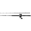 PENN Warfare - Canna da barca e mulinello moltiplicatore per pesca in acqua salata per sgombro, merluzzo, spigola, pollack e pesce piatto, nero, 210 cm, mulinello 30, manico destro