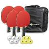 JOOLA Set da Ping Pong Quattro, Unisex Adulto, Multicolore, 28,5 x 26 x 8,5 cm