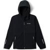 Columbia Youth Ascender - Giacca softshell con cappuccio, taglia XL, colore: nero