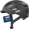 ABUS Hyban 2.0 city - casco da bici con luce posteriore, calotta rigida in ABS, buona vestibilità - per uomo e donna