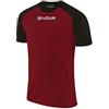 GIVOVA Shirt Capo Interlock Granata/Nero Tg. 3XS