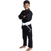 IPPONGEAR Ippon Gear Rookie, Tuta BJJ Brazilian Jiu Jitsu Unisex-Youth, Black, One Size