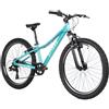 ATTABO Mountain Bike per Bambini MTB JR Bici Bambini con Telaio in Alluminio 12 Bicicletta Montagna con Ruote da 24 con Regolabile 8 velocità Deragliatore Colore Turchese