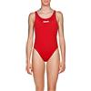 arena Solid Swim Tech High Costume Intero Donna, Costume da Bagno Sportivo in Tessuto MaxLife con Massima Resistenza al Cloro e Protezione UV UPF 50+