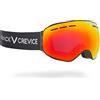 Black Crevice Occhiali da Sci con Lenti sferiche, Adulti (Unisex), revo Nero/Rosso, Standard