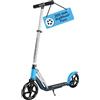 HUDORA BigWheel Pure Scooter - Robusto monopattino in alluminio con supporto, regolabile in altezza e pieghevole, fino a 100 kg, monopattino per ragazzi e adulti