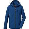 Killtec Bambini e ragazzi Giacca softshell/giacca outdoor con cappuccio KOS 143 BYS SFTSHLL JCKT, blau, 116, 44088-000