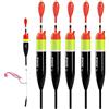 THKFISH Bobber da pesca Galleggianti da pesca Slip Bobbers per la pesca Balsa galleggia Crappie Fishing Bobbers 5g(1/6oz) 10g(3/8oz) 15g(1/2oz) 4g(1/7oz) 3g(1/10oz)5pezzi