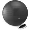 Amazon Basics, Palla da fitness per yoga e pilates, 58-66 cm di diametro, nero