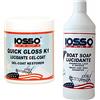 Iosso EuropaIosso Quick Gloss K1, Pasta Lucidante per Vetroresina, 500 Ml & Boat Soap Lucidante, Shampoo Lava Incera per Imbarcazioni, 1000 Ml
