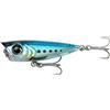 Savage Gear Micro Popper - Esca topwater ultra-realistica per acqua dolce e salata - Bass, trote e pesci predatori - Lunga durata, forte azione popping e sonaglio Brown Mullet 4,3 cm