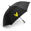 Lyle & Scott - Ombrello da golf da 157 cm, design a doppia copertura, ombrello antivento con asta leggera in fibra di vetro, ombrello da golf a doppia copertura, copertura protettiva, accessori