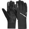 Reusch Rider Windstopper Touch-TEC - Guanti sportivi da uomo e da donna, antivento, molto traspiranti, compatibili con touch screen per il funzionamento di cellulare e tablet, colore: nero/argento