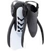 CRESSI dal 1946 - Star Fins - Pinne Compatte Regolabili con Potente Pala Ventilata e Comoda Scarpetta a Tallone Aperto ideali per Nuoto Snorkeling Viaggi - Nero/Bianco - L/XL_EU 44/48 - Adulti