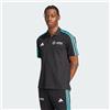 Adidas Uomo Mercedes - AMG Petronas Formula One Team Dna Polo Men, Black/White, XS