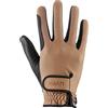 uvex tensa II, guanti da equitazione resistenti unisex, ottimo grip e robusti, compatibile con touchscreen, caramel-black, 7
