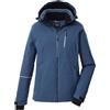 Killtec Giacca da sci da donna con cappuccio e paraneve KSW 438 WMN SKI JCKT, petrolio chiaro, 38, 43160-000