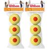 Wilson Starter Orange Palline da Tennis, Unisex - Bambini, Giallo/Arancione, 3 Palline (Confezione da 2)