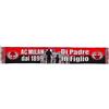 A.C. Milan AC Milan Sciarpa Jacquard Grafica Di Padre In Figlio, Acrilico, Unisex Adulto, Rosso/Nero, Taglia Unica