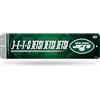 Rico Industries Targa in metallo con logo dei New York NFL, decorazione per la casa, camera da letto, ufficio, ritrovo maschile, 10 x 38 cm