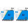 KMC S1 Wide Chain, Catena Unisex Adulto, Marrone, 1/2 x 1/8 (Confezione da 2)
