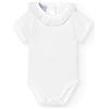 BABIDU Body Neonato Manica Corta 100% Cotone Colletto Prato con Pizzo, Body Neonato Realizzato in Morbido Tessuto Anallergico e Traspirante, Abbigliamento Unisex per Neonato e Bambina, Prima Indossata