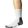 Thorlos XJ Max Cushion Socks, Thorlo Running Crew-Calzini da Corsa, Taglia L, Colore Unisex, Bianco/Blu Navy, 8.5-12 Mens