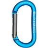 Kong. Oval Straight Gate. Moschettone in Alluminio ad Alta Resistenza. Sistema Keylock. CE EN 12275 UIAA. Per Arrampicata, Soccorso e Lavori in Quota. Peso 60g. Colore Turchese/Grigio
