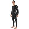 SEAC Invidia Man, Muta monopezzo in neoprene da 3 mm, Ultrastretch, con cerniera anteriore per subacquea, snorkeling e apnea, S