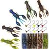 XFISHMAN -Ned-Rig-Baits-Kit-35 Pezzi-Gamberi-Basso-Morbido-Plastica-Pesca-Pesca-Esche con Finesse Shroom Jig Head 6,3 cm