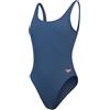 Speedo Costume Intero Medalist Hyperboom Allover, Resistenza al Cloro, Asciugatura Rapida Costume da Bagno per Bambina, Blu Navy/Rosa Elettrico/Rosa Fandango, 9-10 Anni