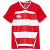 Canterbury Ragazzi Junior Maglia da Rugby Vapodri Evader Hooped | Tecnologia Vapodri | vestibilità Atletica Professionale | Resistente Maglia Tecnica da Rugby