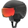 Atomic Salomon Savor Visor Photo Casco da sci con visiera, massimo assorbimento degli urti, ventilazione Active Aircon, rivestimento a specchio e visione chiara, per teste da 63-65 cm, nero, XL