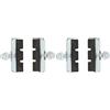 Fischer Pattini Freno a trazione Laterale a Vite in Alluminio, Unisex, Nero, Taglia Unica